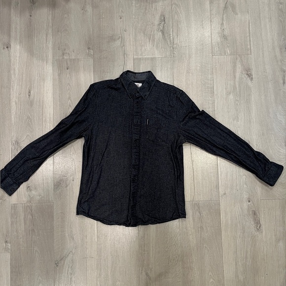 Ben Sherman Dark Gray Casual Button Down Shirt - Picture 1 of 12